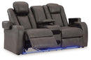 Fyne-Dyme Power Reclining Loveseat with Console - Ace Furniture and Decor