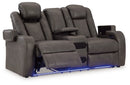 Fyne-Dyme Power Reclining Loveseat with Console - Ace Furniture and Decor