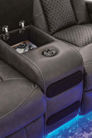 Fyne-Dyme Power Reclining Loveseat with Console - Ace Furniture and Decor