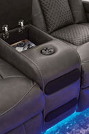 Fyne-Dyme Power Reclining Loveseat with Console - Ace Furniture and Decor