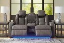 Fyne-Dyme Power Reclining Loveseat with Console - Ace Furniture and Decor