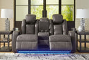 Fyne-Dyme Power Reclining Loveseat with Console - Ace Furniture and Decor