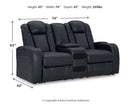 Fyne-Dyme Power Reclining Loveseat with Console - Ace Furniture and Decor