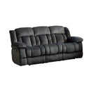 Laurelton Double Reclining Sofa in Charcoal 9636CC-3