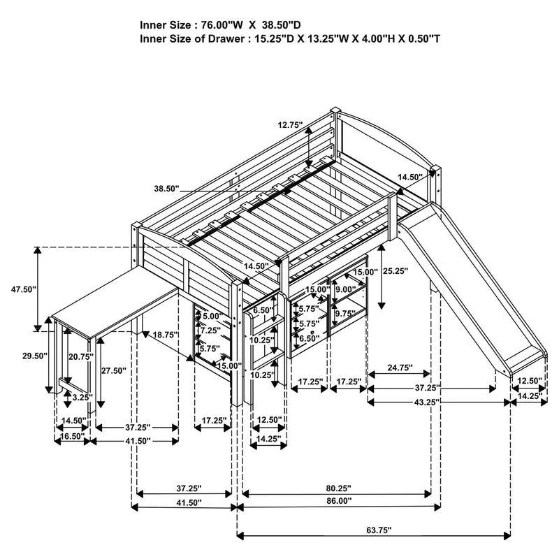 Millie Loft Beds - Ace Furniture and Decor