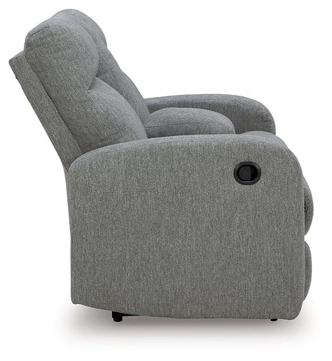 Gauntlet Reclining Loveseat with Console - Ace Furniture and Decor