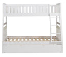 Galen Twin/Full Bunk Bed w/ Twin Trundle in White B2053TFW-1*R