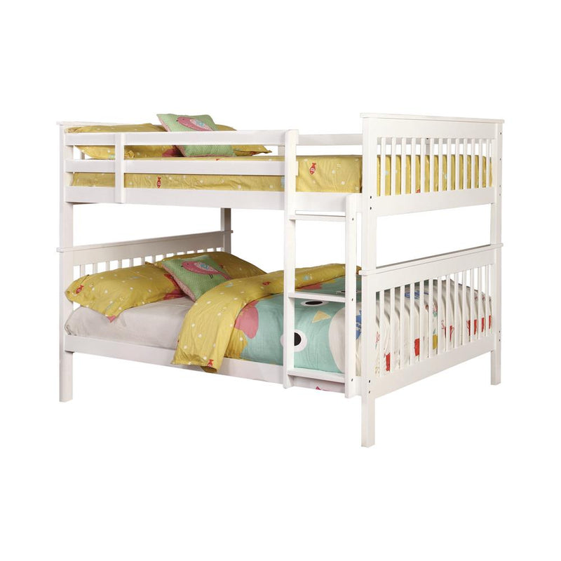 Chapman Full Over Full & Twin Over Full Bunk Bed Black & White - Ace Furniture and Decor