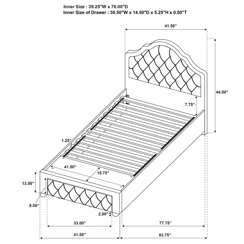 Ashleigh Full & Twin Bed - Ace Furniture and Decor