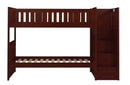 Rowe Bunk Bed w/ Reversible Step Storage in Dark Cherry B2013SBDC-1*