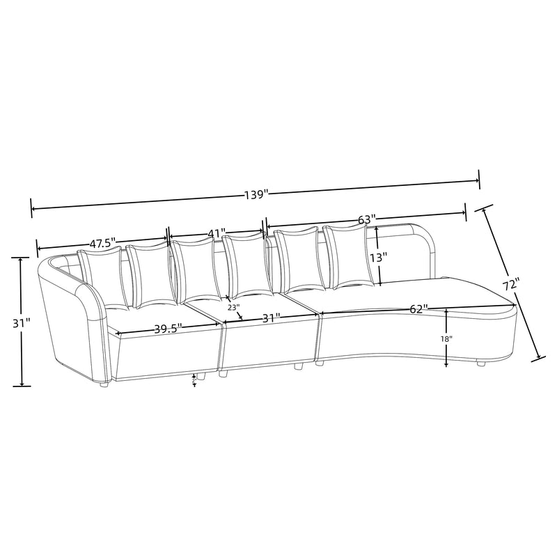 Fayette Stationary Sectionals - Ace Furniture and Decor