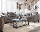 Salizar Upholstered Flared Arm Living Room Set Grey - Ace Furniture and Decor