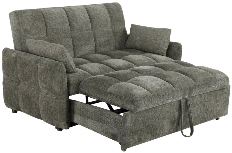 Cotswold Tufted Cushion Sleeper Sofa Bed Light Grey & Dark Grey - Ace Furniture and Decor