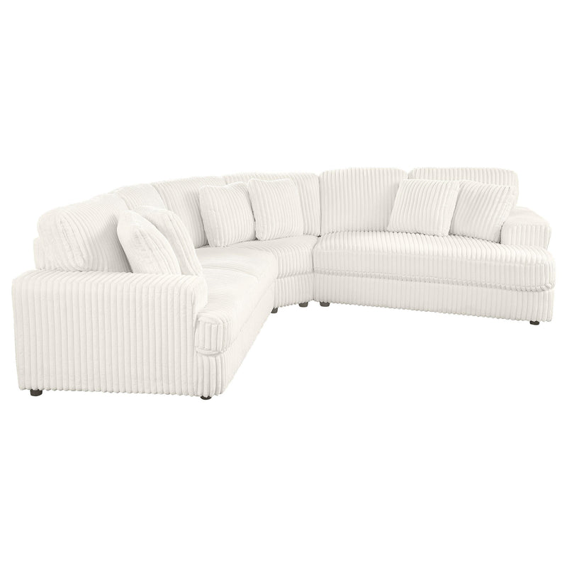 Emberson Upholstered Modular Sectional Sofa Ivory - Ace Furniture and Decor