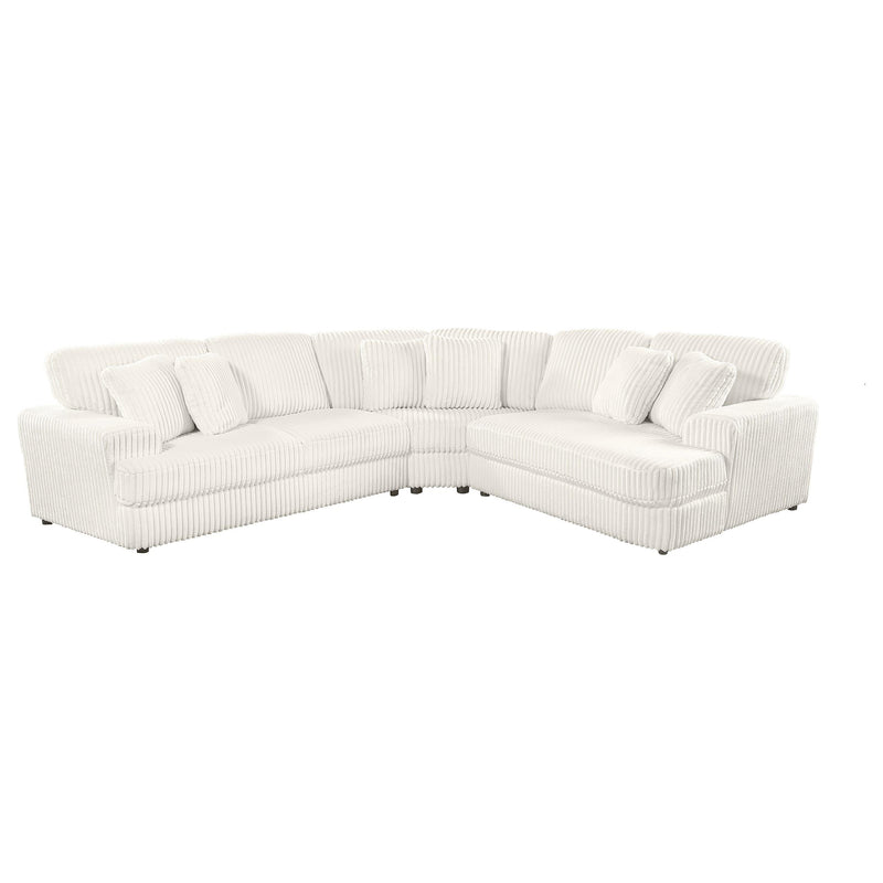 Emberson Upholstered Modular Sectional Sofa Ivory - Ace Furniture and Decor