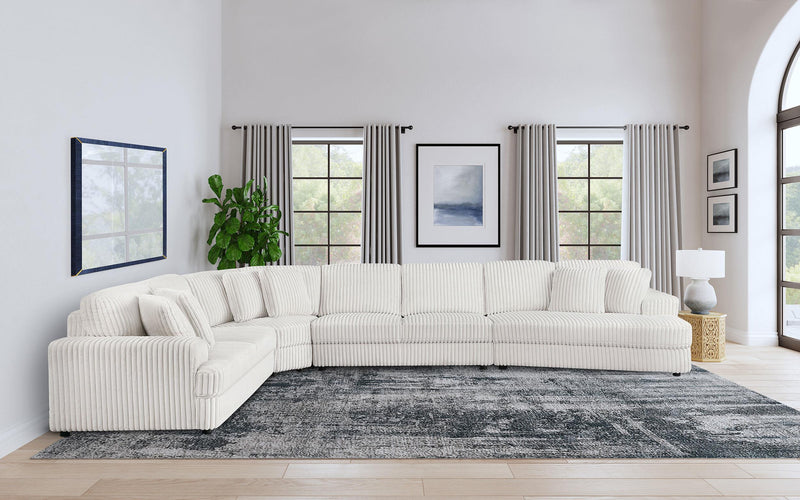Emberson Upholstered Modular Sectional Sofa Ivory - Ace Furniture and Decor