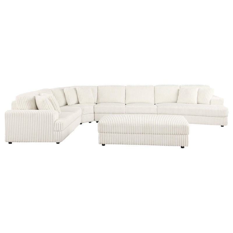 Emberson Upholstered Modular Sectional Sofa Ivory - Ace Furniture and Decor