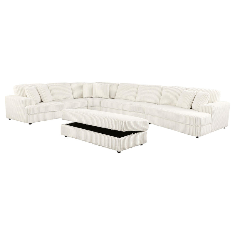 Emberson Upholstered Modular Sectional Sofa Ivory - Ace Furniture and Decor