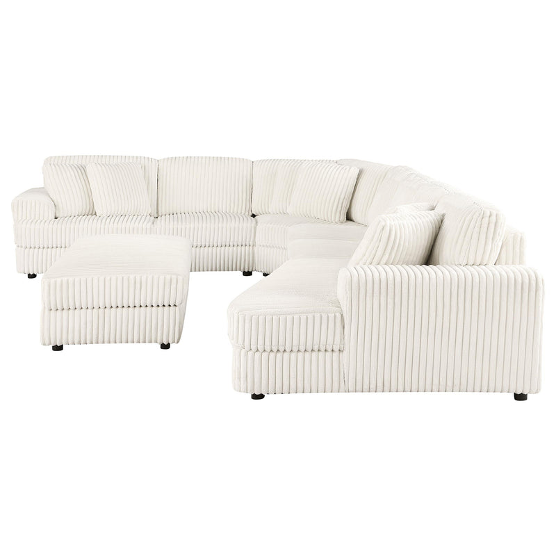 Emberson Upholstered Modular Sectional Sofa Ivory - Ace Furniture and Decor