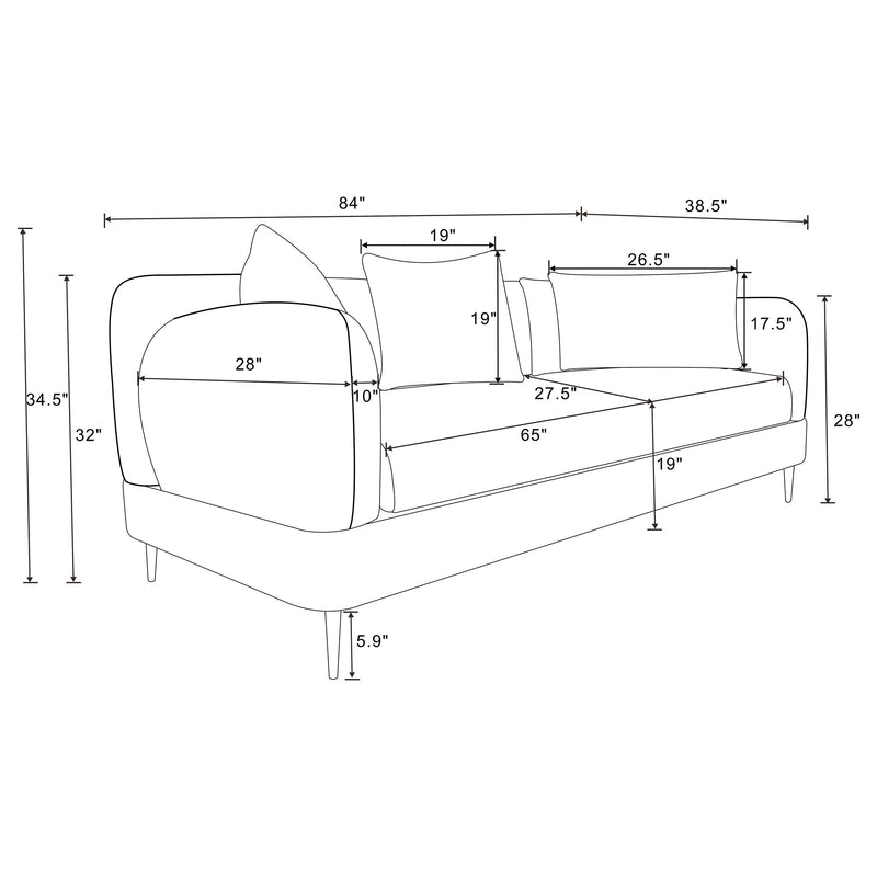 Jade Living room set - Ace Furniture and Decor