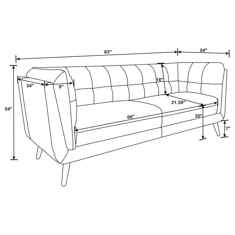 Thatcher Stationary 3 Pc Sets - Ace Furniture and Decor