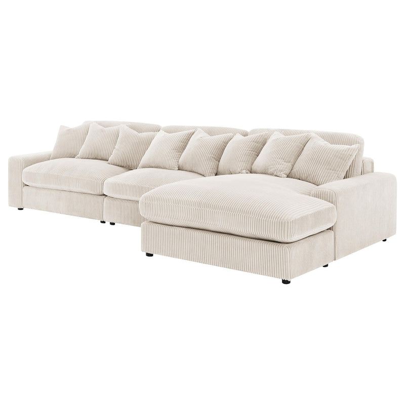 Blaine Upholstered Reversible Chaise Sectional Sofa - Ace Furniture and Decor