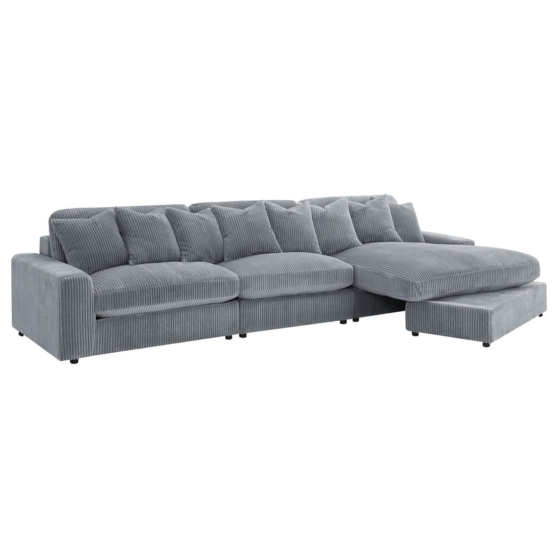 Blaine Upholstered Reversible Chaise Sectional Sofa - Ace Furniture and Decor
