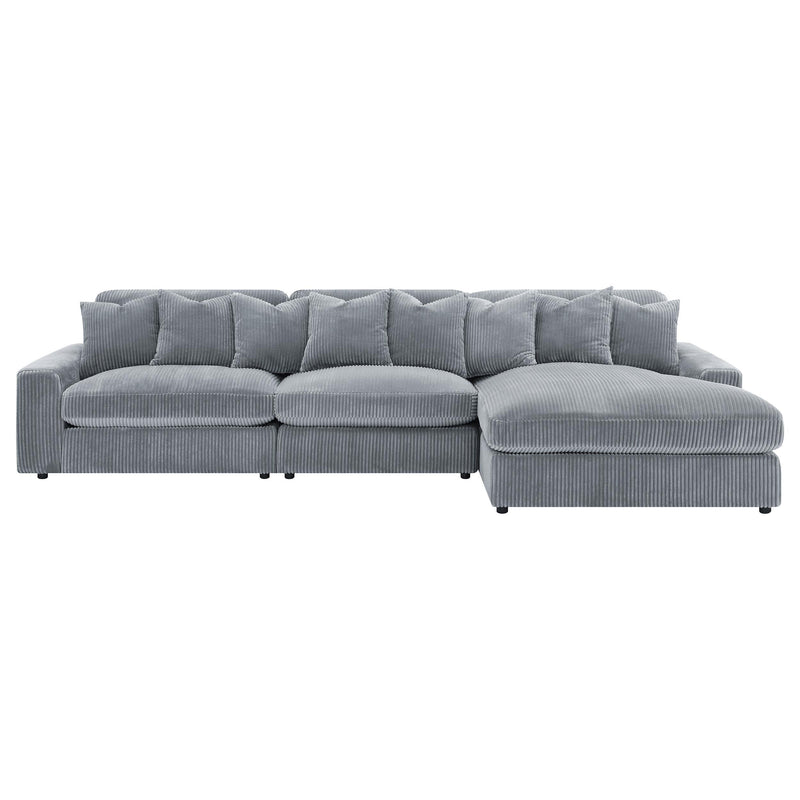 Blaine Upholstered Reversible Chaise Sectional Sofa - Ace Furniture and Decor