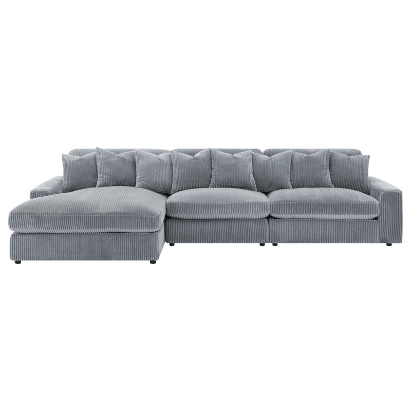 Blaine Upholstered Reversible Chaise Sectional Sofa - Ace Furniture and Decor