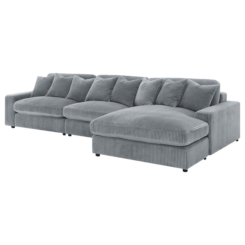 Blaine Upholstered Reversible Chaise Sectional Sofa - Ace Furniture and Decor