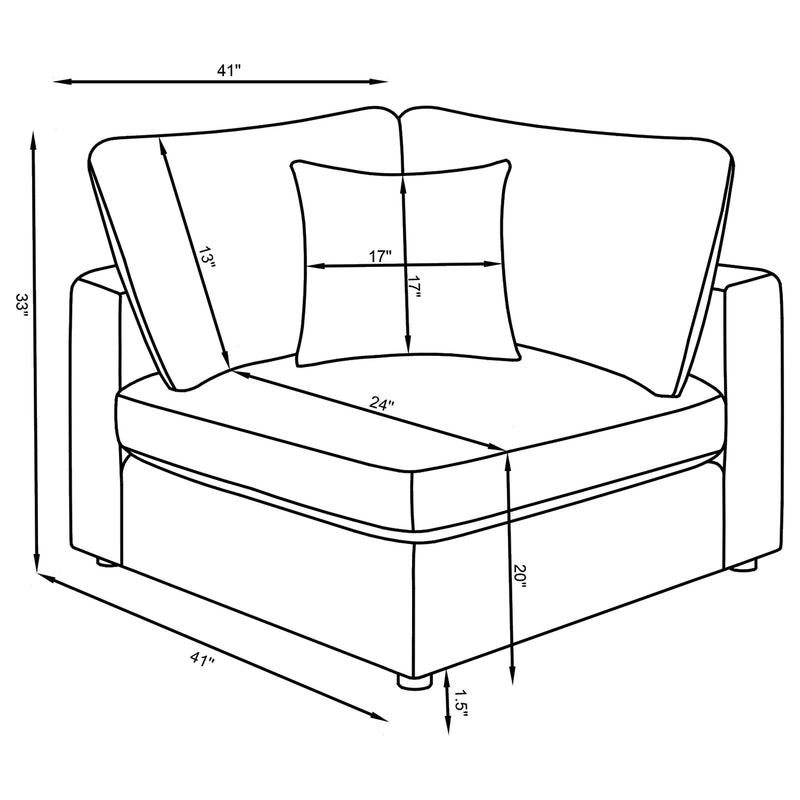Serene 4 Pc Sectional Beige - Ace Furniture and Decor