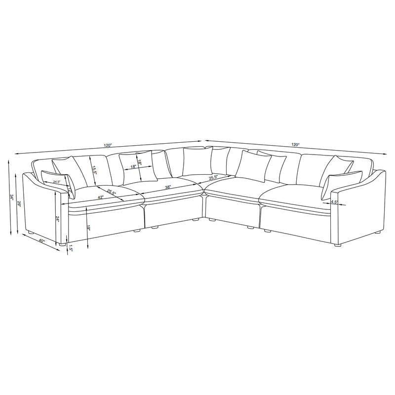 Hobson Seating Sectionals - Ace Furniture and Decor