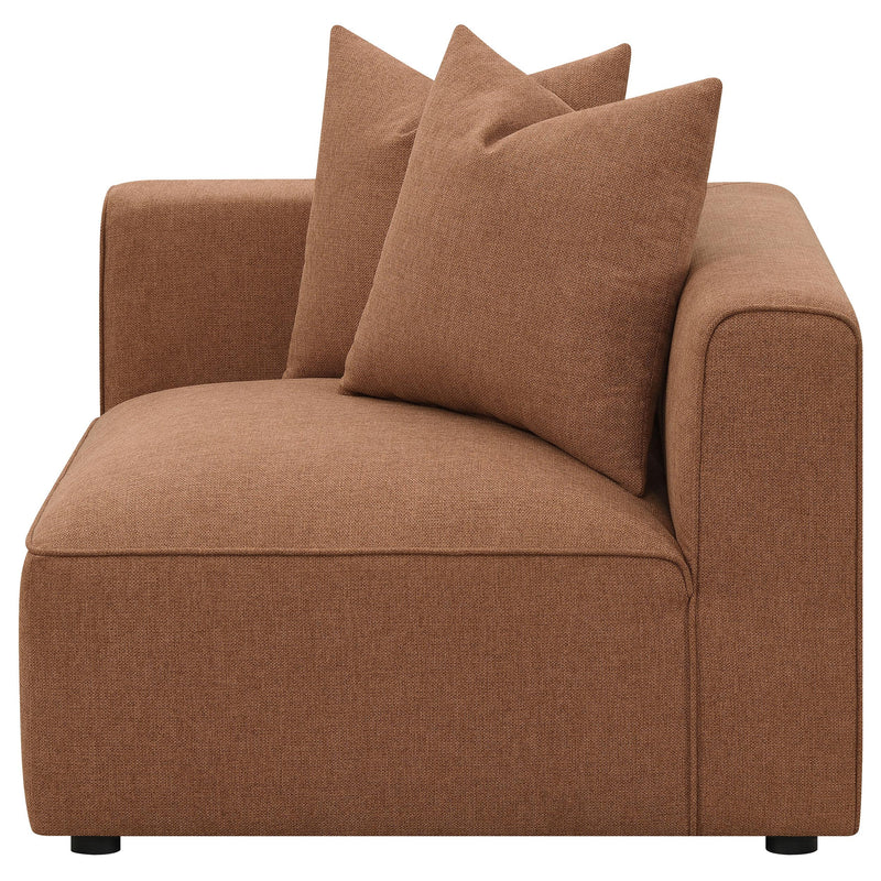 Jennifer Upholstered Corner Chair - Ace Furniture and Decor