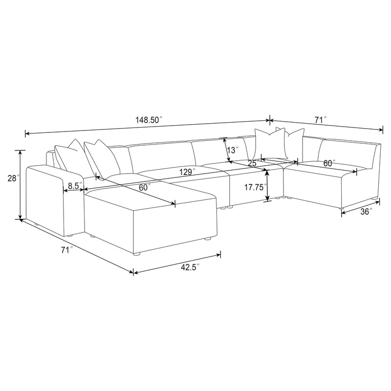 Freddie Sectionals 3 - Ace Furniture and Decor