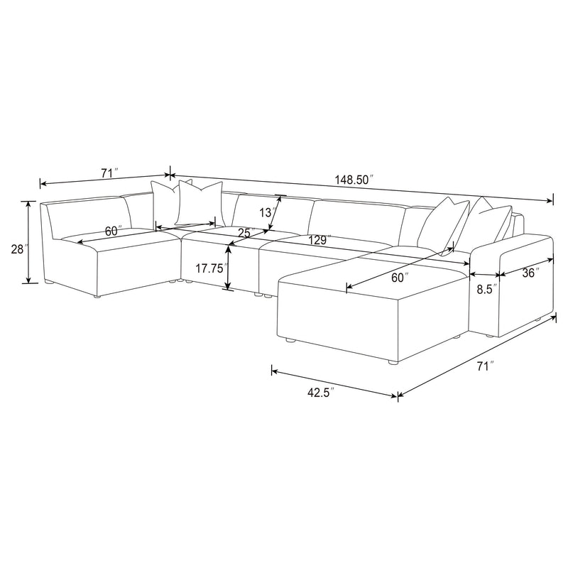 Freddie Sectionals 3 - Ace Furniture and Decor