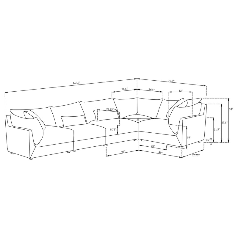 Sasha Modular Sectionals 2 - Ace Furniture and Decor