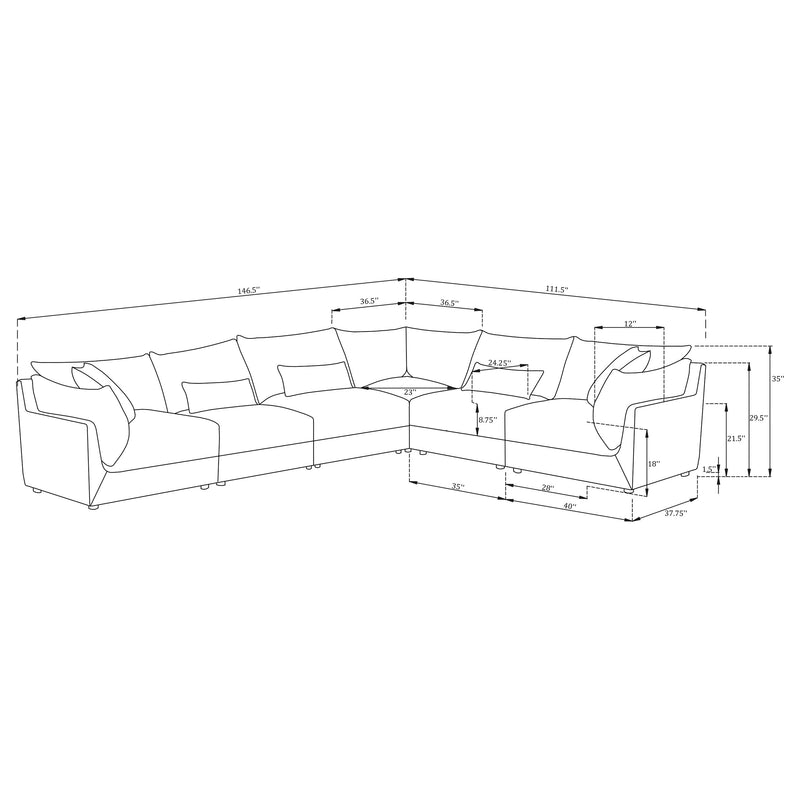 Sasha Modular Sectionals 2 - Ace Furniture and Decor