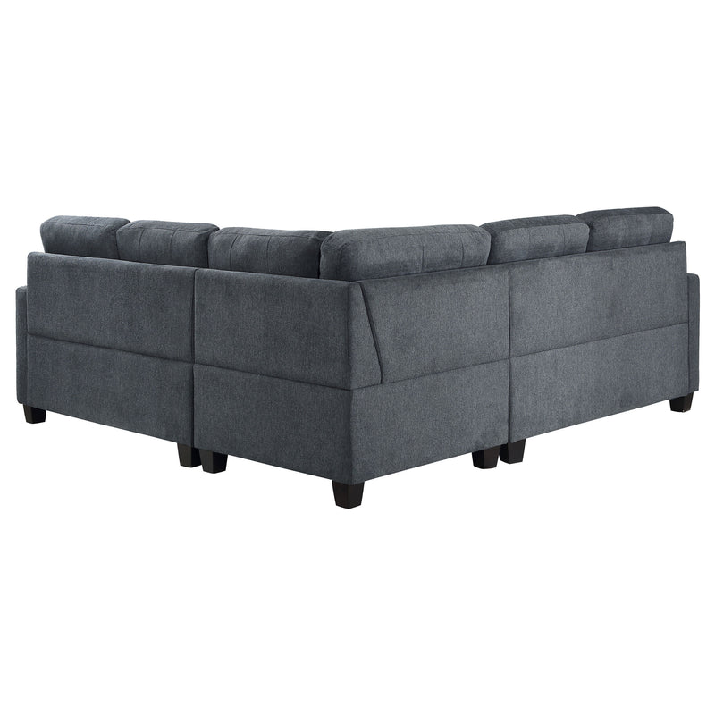 Georgina 5 Pc Stationary Sectionals Grey - Ace Furniture and Decor