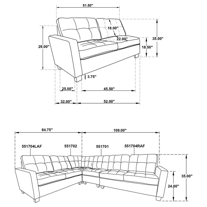 Georgina Modular Sectionals 5 - Ace Furniture and Decor