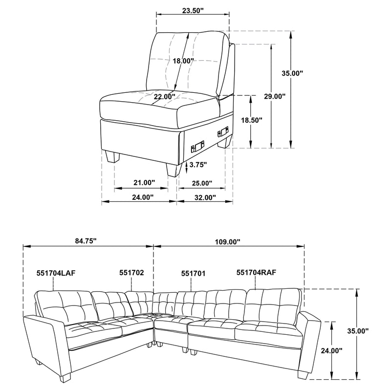 Georgina Modular Sectionals - Ace Furniture and Decor
