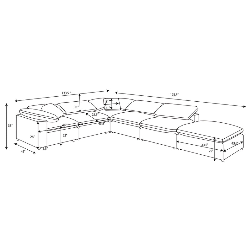 Raleigh Modular Sectionals - Ace Furniture and Decor