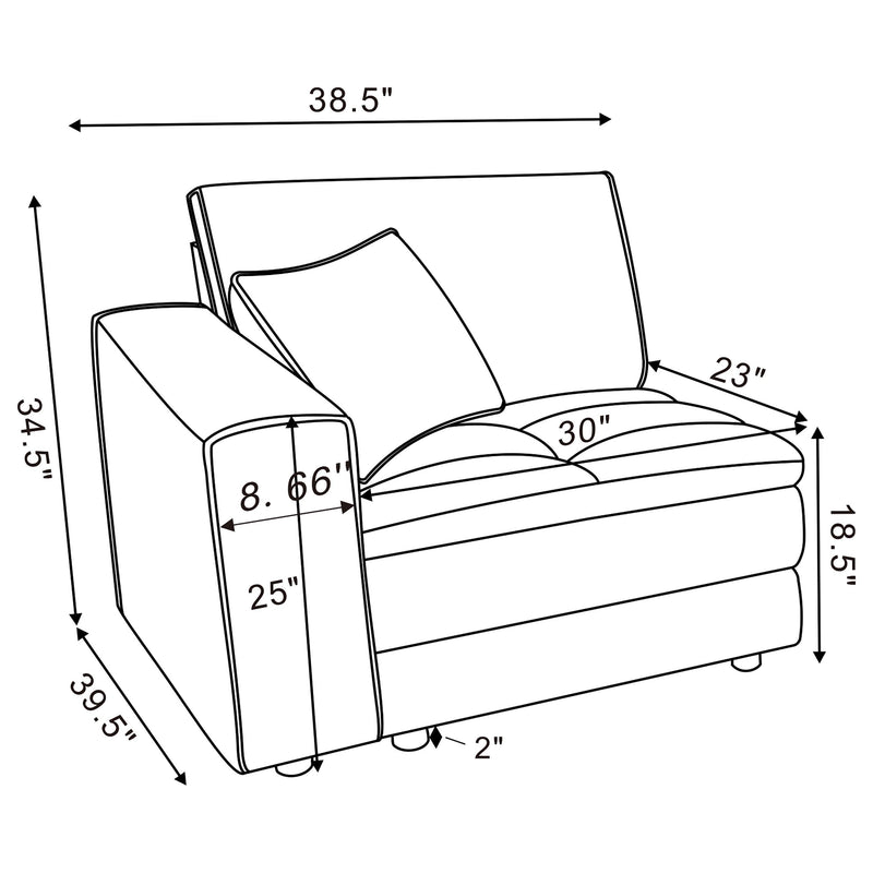 Atlantic Side Chair Sectionals - Ace Furniture and Decor