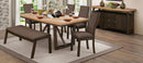 Compson 60"Bench in Natural and Walnut  5431-14