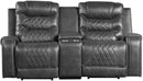 Putnam Double Glider Reclining Loveseat in Gray 9405GY-2