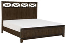Griggs King Panel Bed in Dark Brown 1669K-1EK*