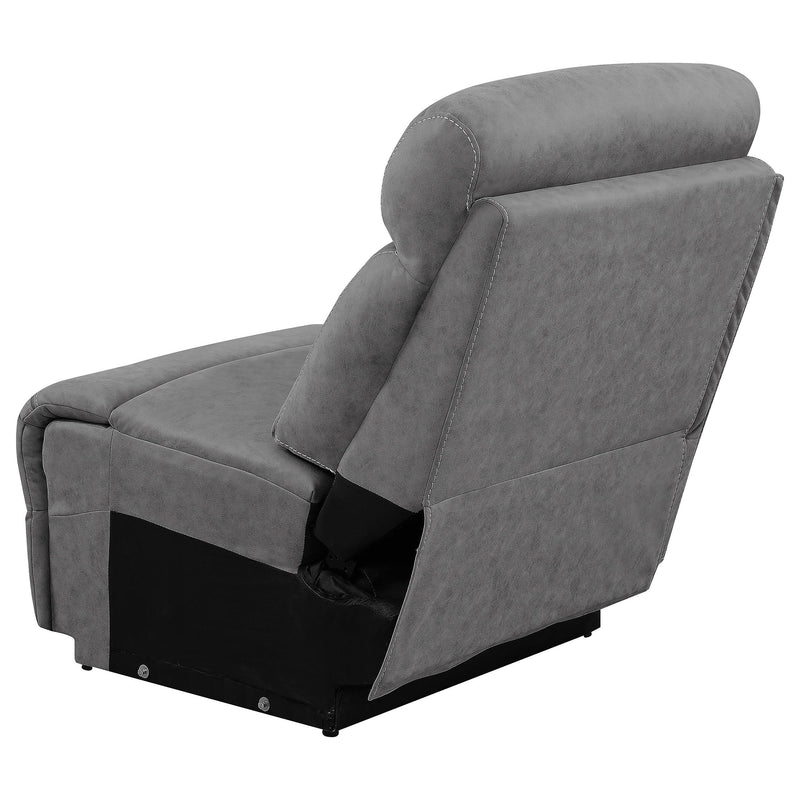 Higgins Upholstered Armless Chair Grey - Ace Furniture and Decor