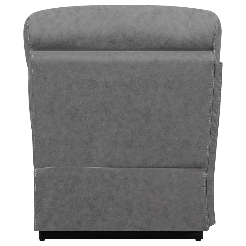 Higgins Upholstered Armless Chair Grey - Ace Furniture and Decor