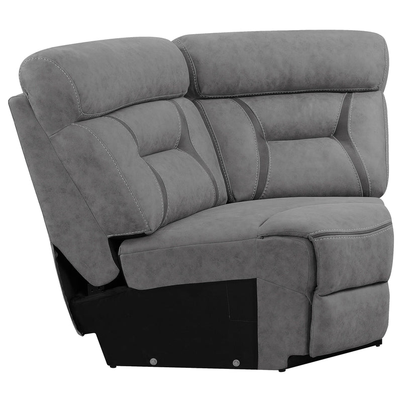 Higgins Upholstered Wedge Grey - Ace Furniture and Decor
