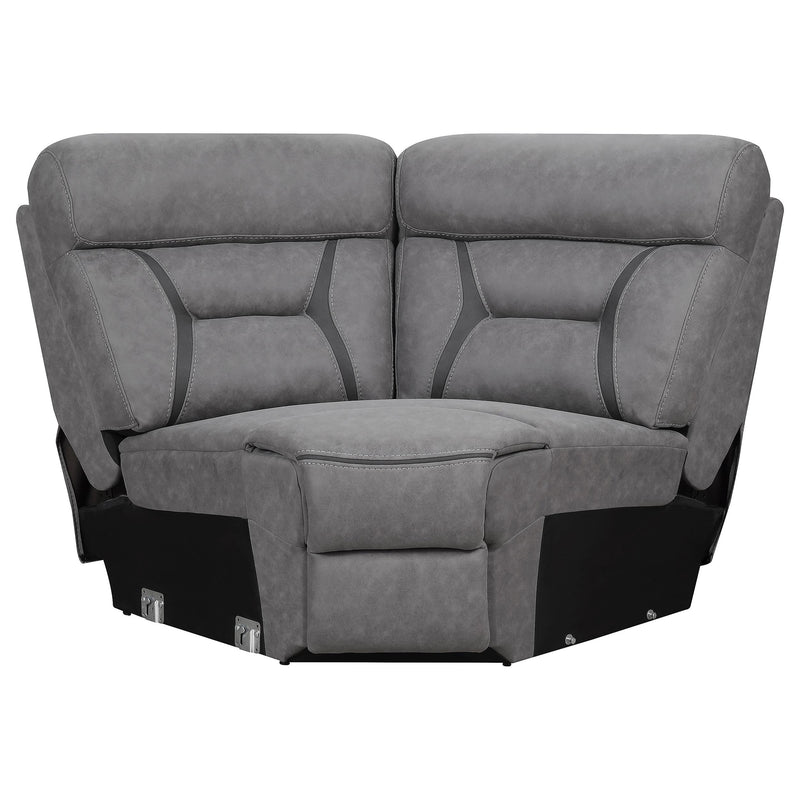 Higgins Upholstered Wedge Grey - Ace Furniture and Decor