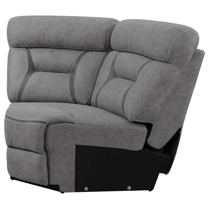 Higgins Upholstered Wedge Grey - Ace Furniture and Decor